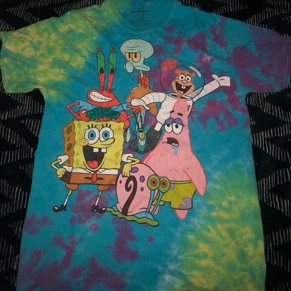Tops Spongebob Tie Dye Shirt Poshmark